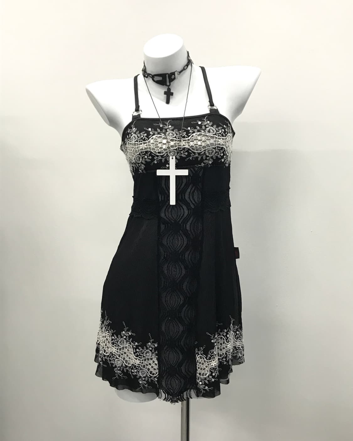 Ozz on Black lace detail mini onepiece 상품이미지1