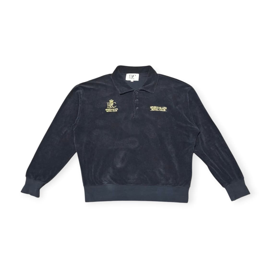 2XL 알브이디 RVD SPORTS & LIFE 벨벳 츄리닝 셋업 블랙 상품이미지2