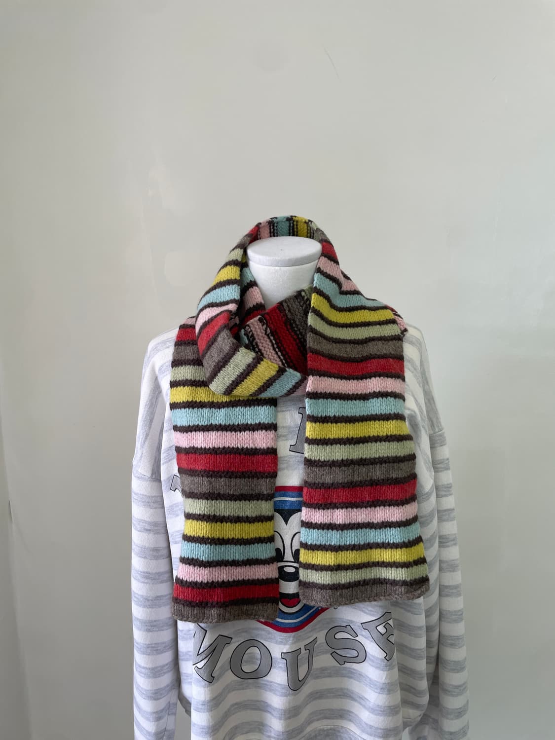 빈티지 멀티 스트라이프 머플러  J04212 상품이미지1