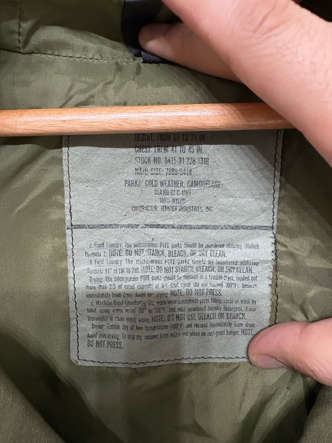 90's U.S Army Gore-tex ecwcs Woodland Pa 상품이미지5