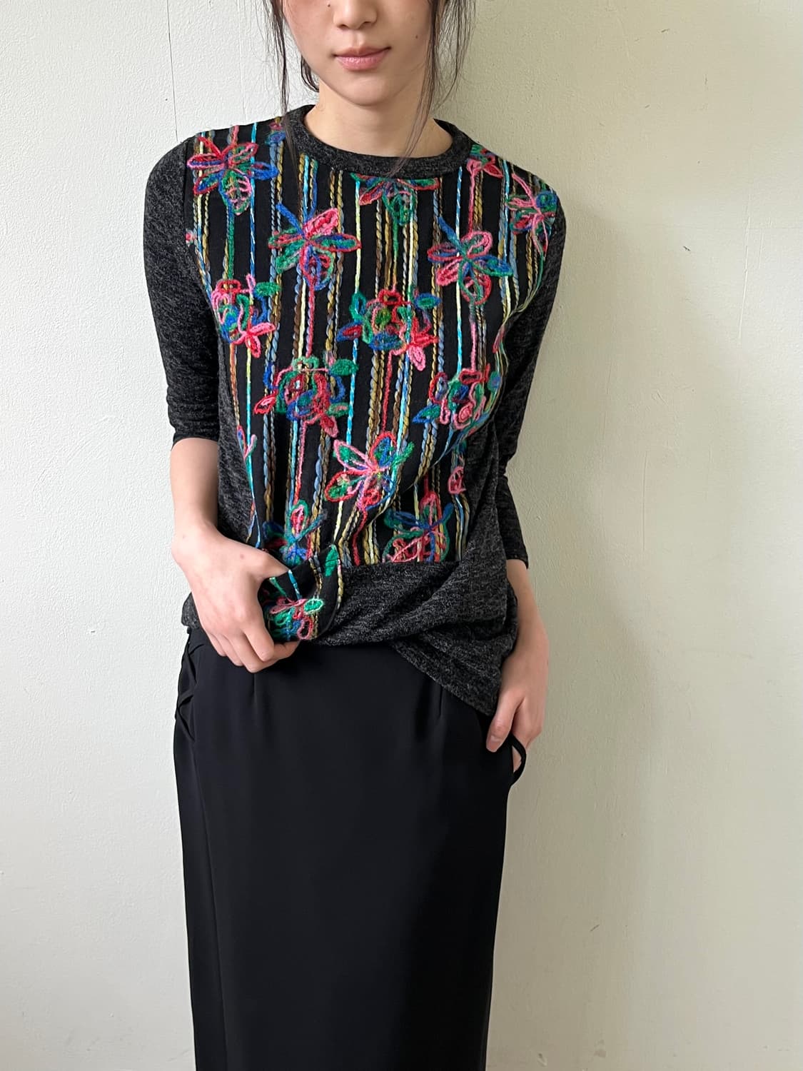 VENIE 플라워 탑 상품이미지4