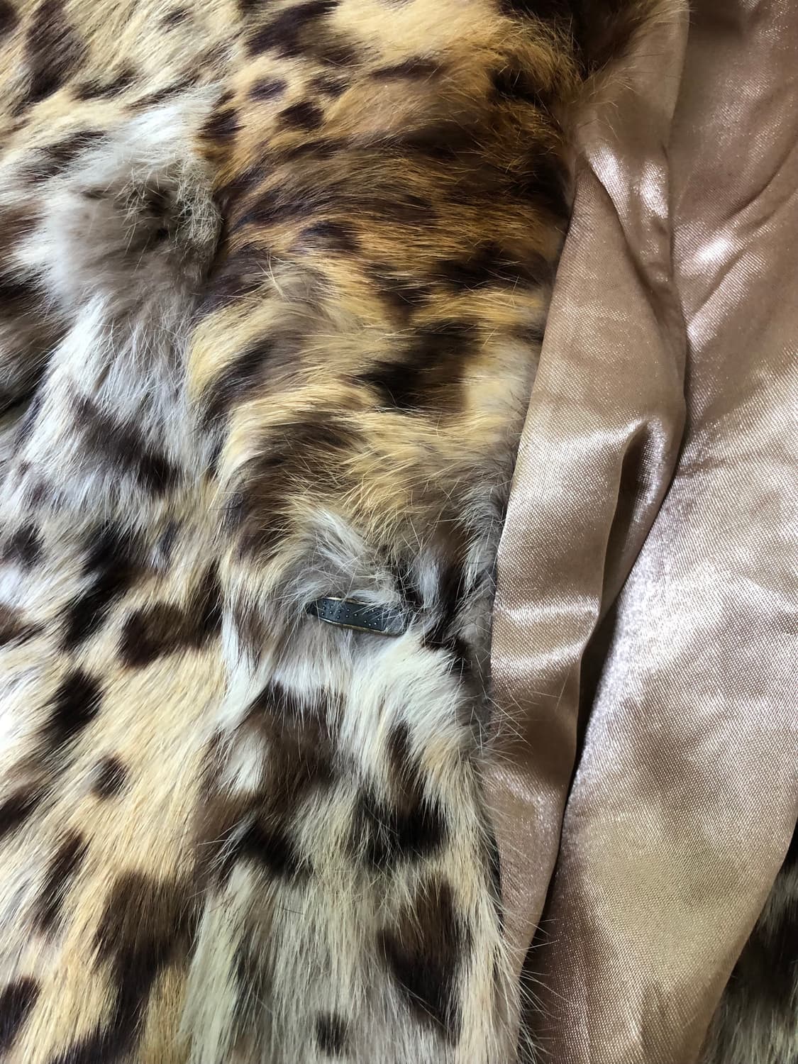 리얼 래빗퍼 레오파드 퍼자켓 갸루 와투케 duras 호피 상품이미지9