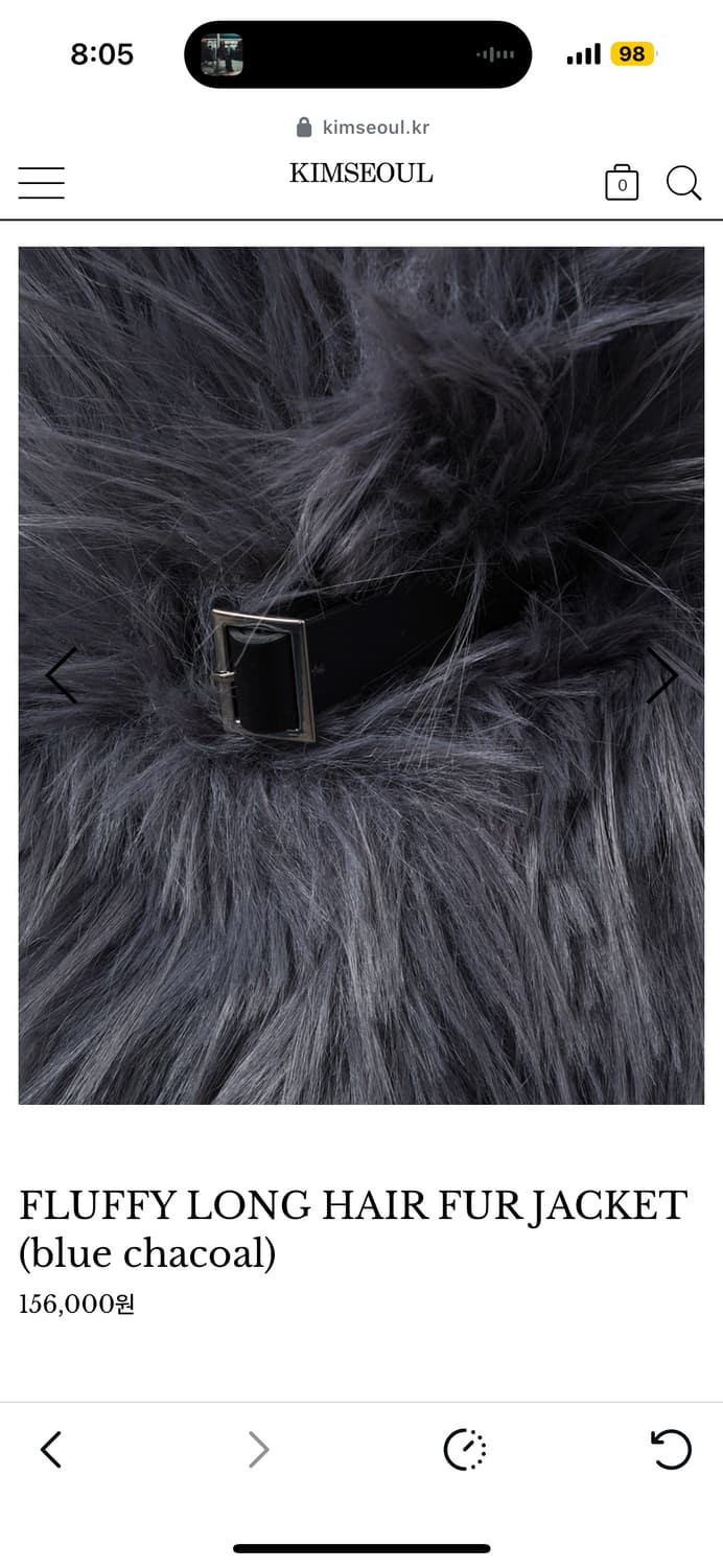 킴서울퍼자켓 블루차콜 상품이미지3