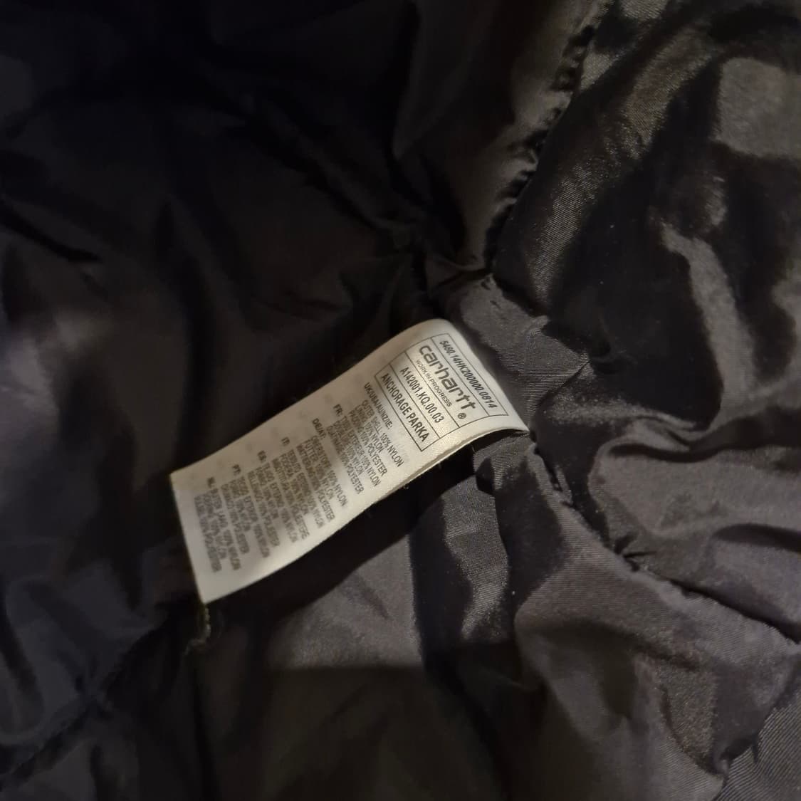 칼하트 WIP 앵커리지 파카 패딩 야상 M 상품이미지4