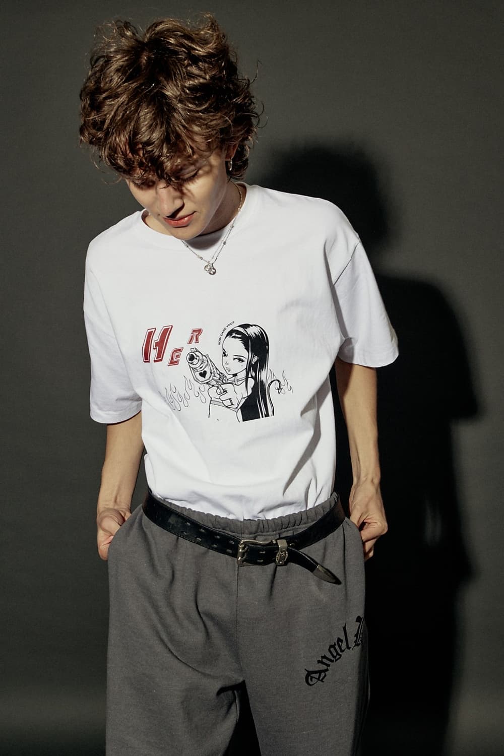 [새 상품] 쓰리타임즈 헐 데빌 티 화이트 상품이미지3