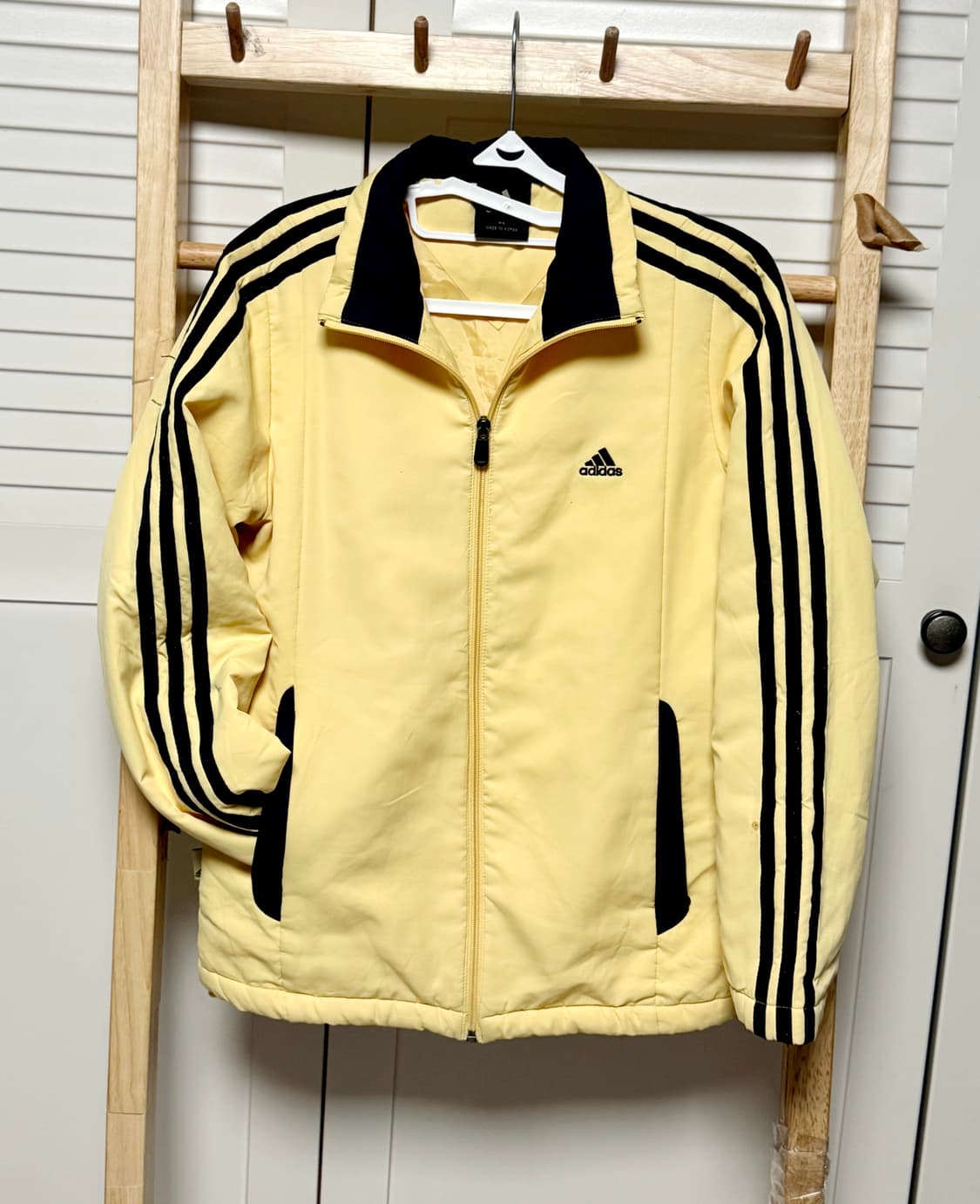 아디다스 삼선 연노랑 바람막이 점퍼 자켓 초경량 상품이미지1