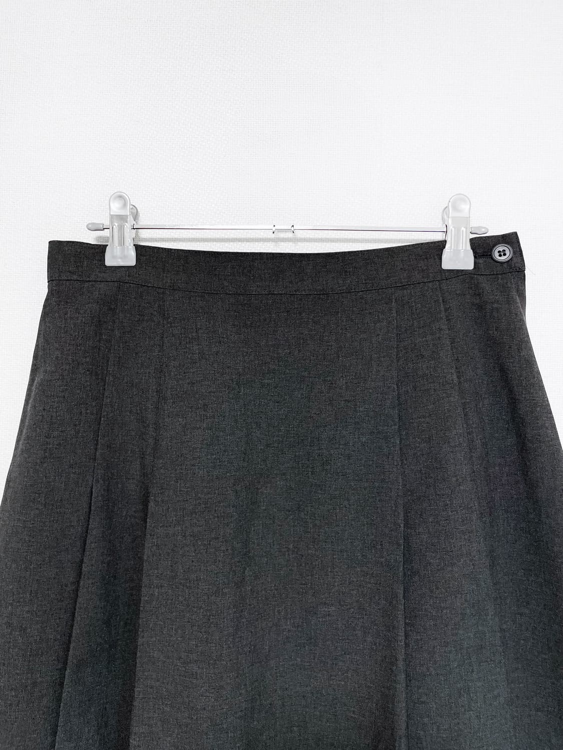Pleated Midi Skirt - Dark Gray 상품이미지6