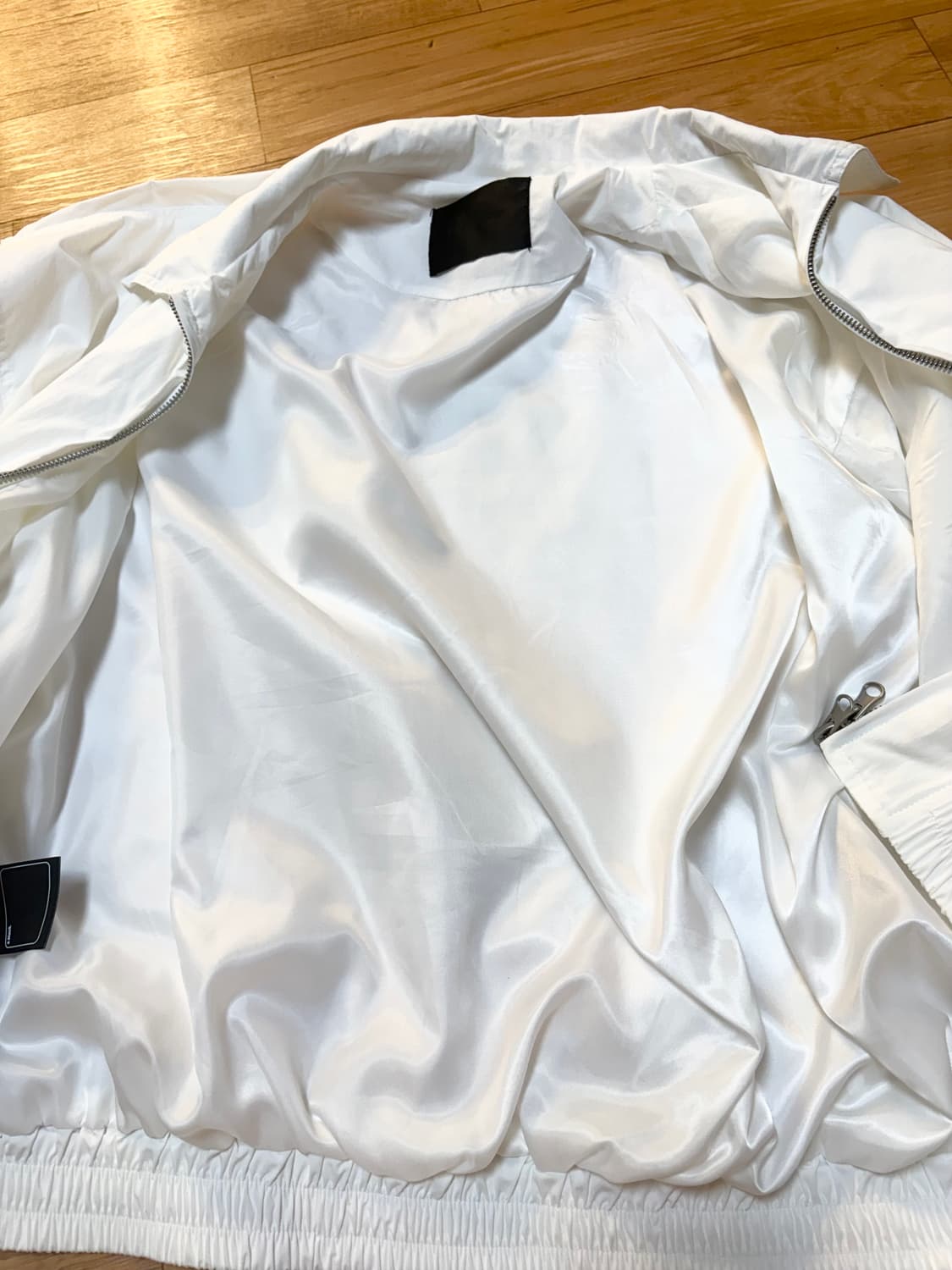 블랙모먼트 오버사이즈 코튼 밴딩 집업 자켓 블루종 판매 상품이미지3