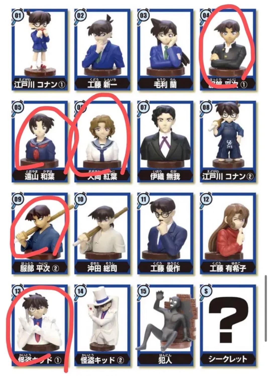 명탐정코난4 피규어 후루타 초코에그 상품이미지1
