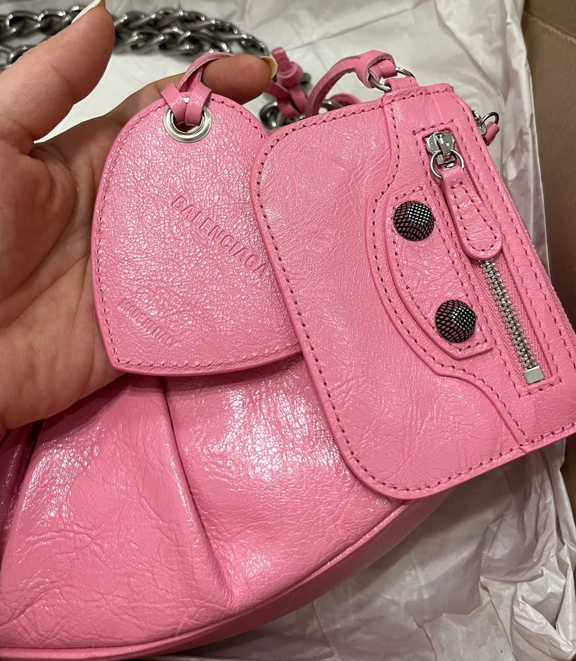 [새상품] 발렌시아가 르 카골 XS 핑크 숄더 크로스 가능 상품이미지6