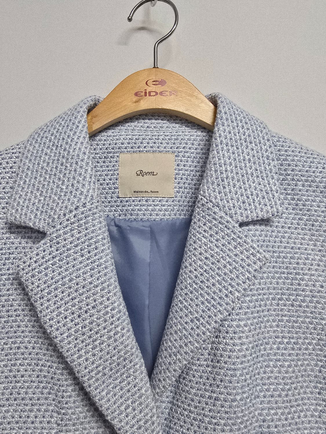 로엠 트위드 크롭 자켓 블루85 상품이미지5