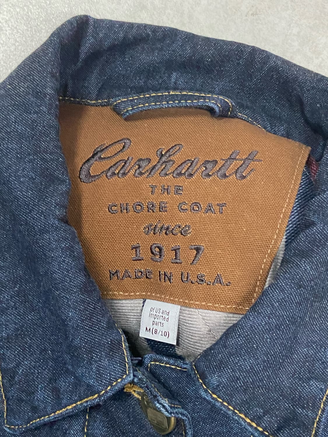 칼하트 데님 커버울 자켓 상품이미지6