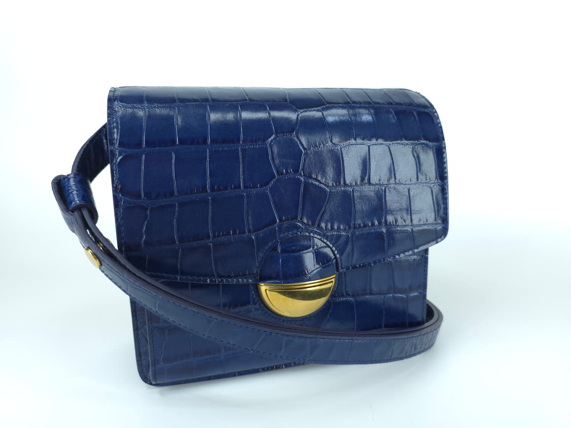 프로엔자슐러 dia day 디아 데이 크로커다일 크로스바디백 네이비
 상품이미지1