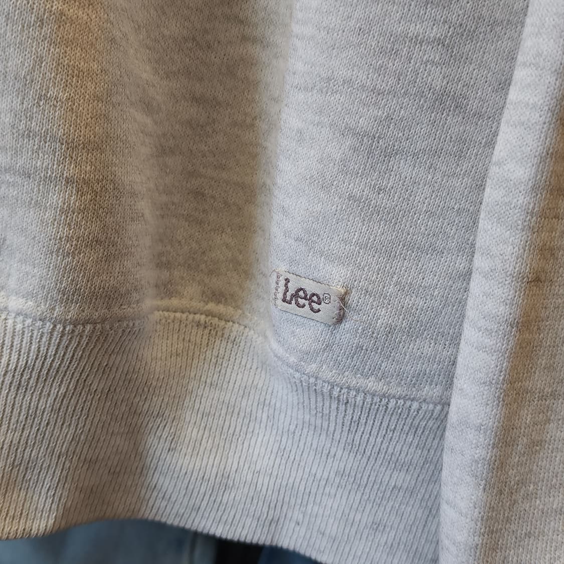 90s Lee 빈티지 스웻셔츠 플레인 스웻셔츠 오트밀 화이트 L 상품이미지7