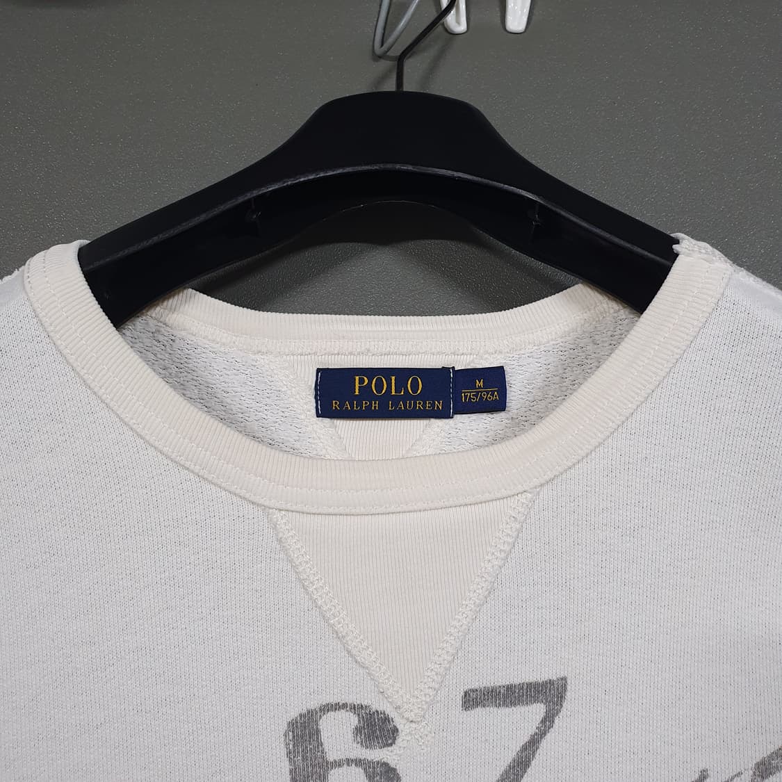 M) 폴로 랄프로렌 신형 RL67 스피드 체이서 맨투맨 스웻셔츠 크림 상품이미지5