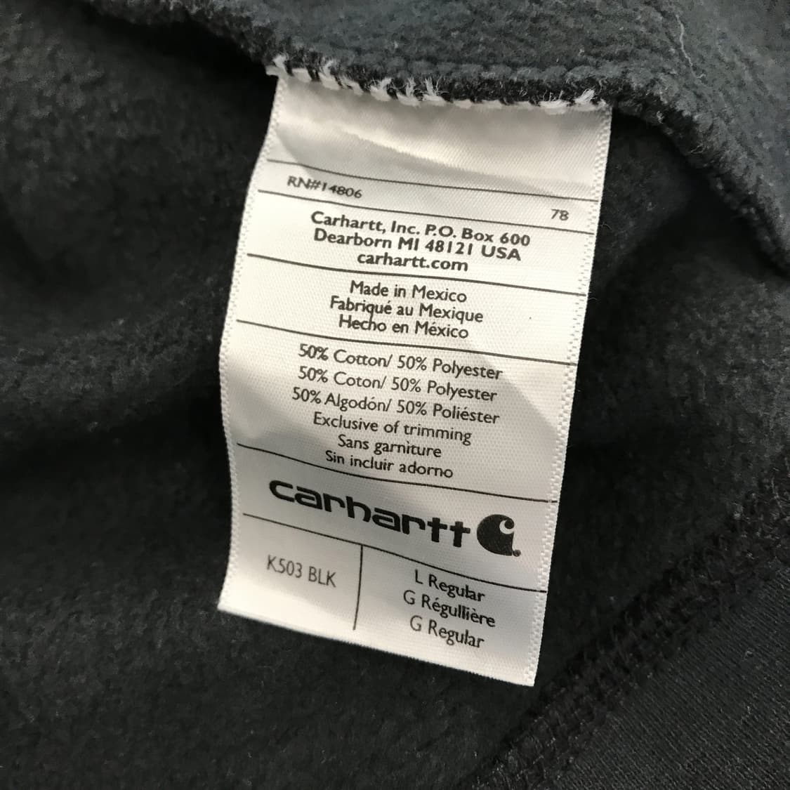 칼하트 USA 하프집업 [해외L사이즈] 상품이미지6