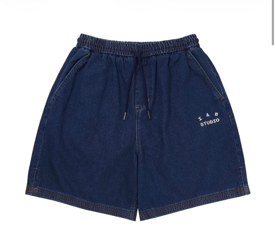 [XXL] 아이앱 스튜디오 데님 쇼츠 딥 블루 상품이미지1