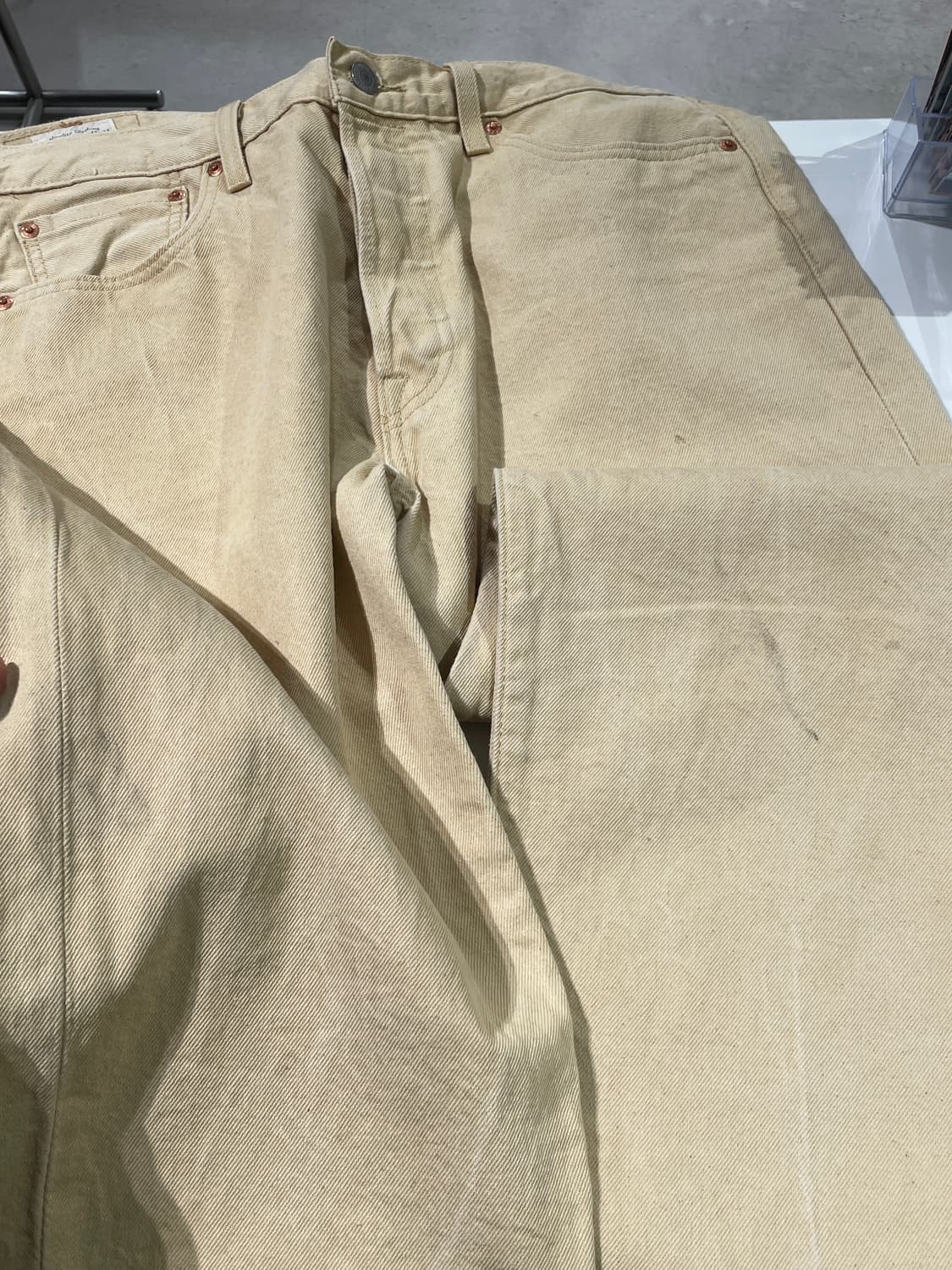 리바이스 501 샌드 버튼 플라이 데님 팬츠 상품이미지10