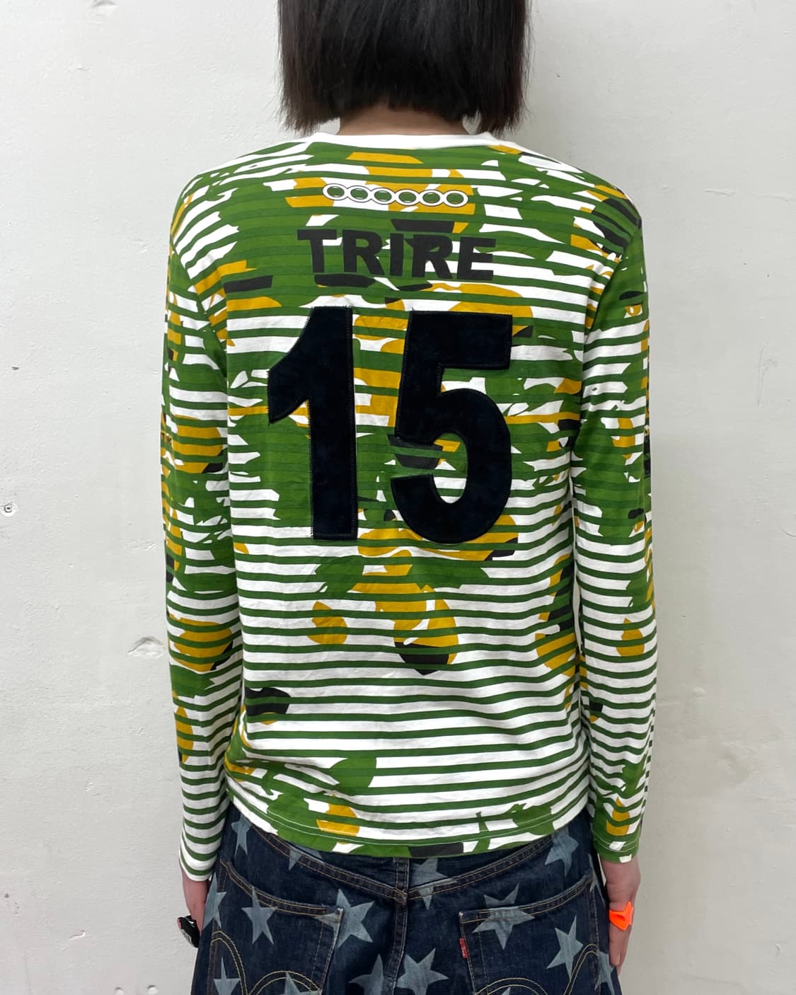 trire green tie die 15 striped sleeve 상품이미지1