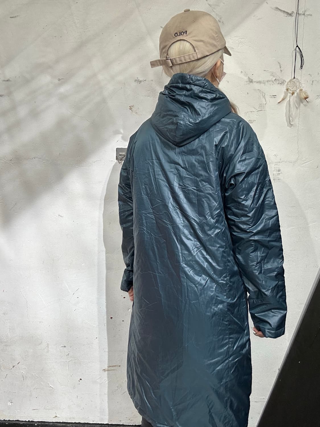 아디다스 차콜 핑크 포인트 삼선 후드 트랙 자켓 L 상품이미지3