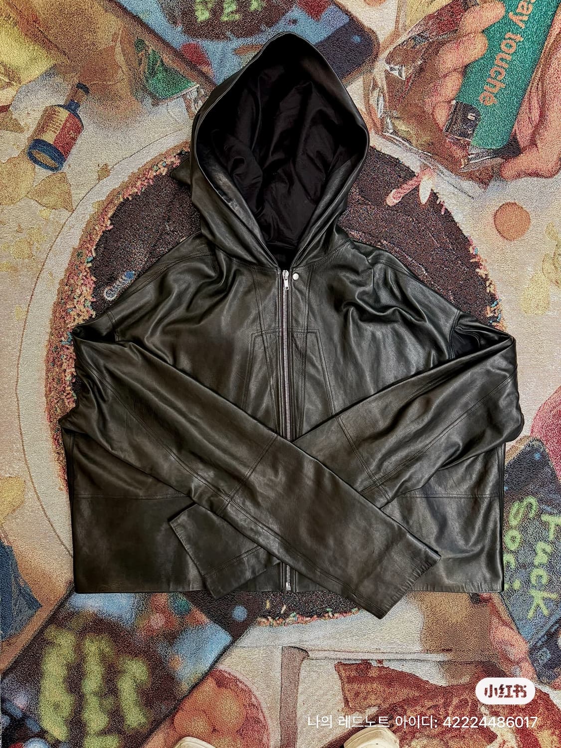 릭오웬스 카프탄 레더 자켓  상품이미지1