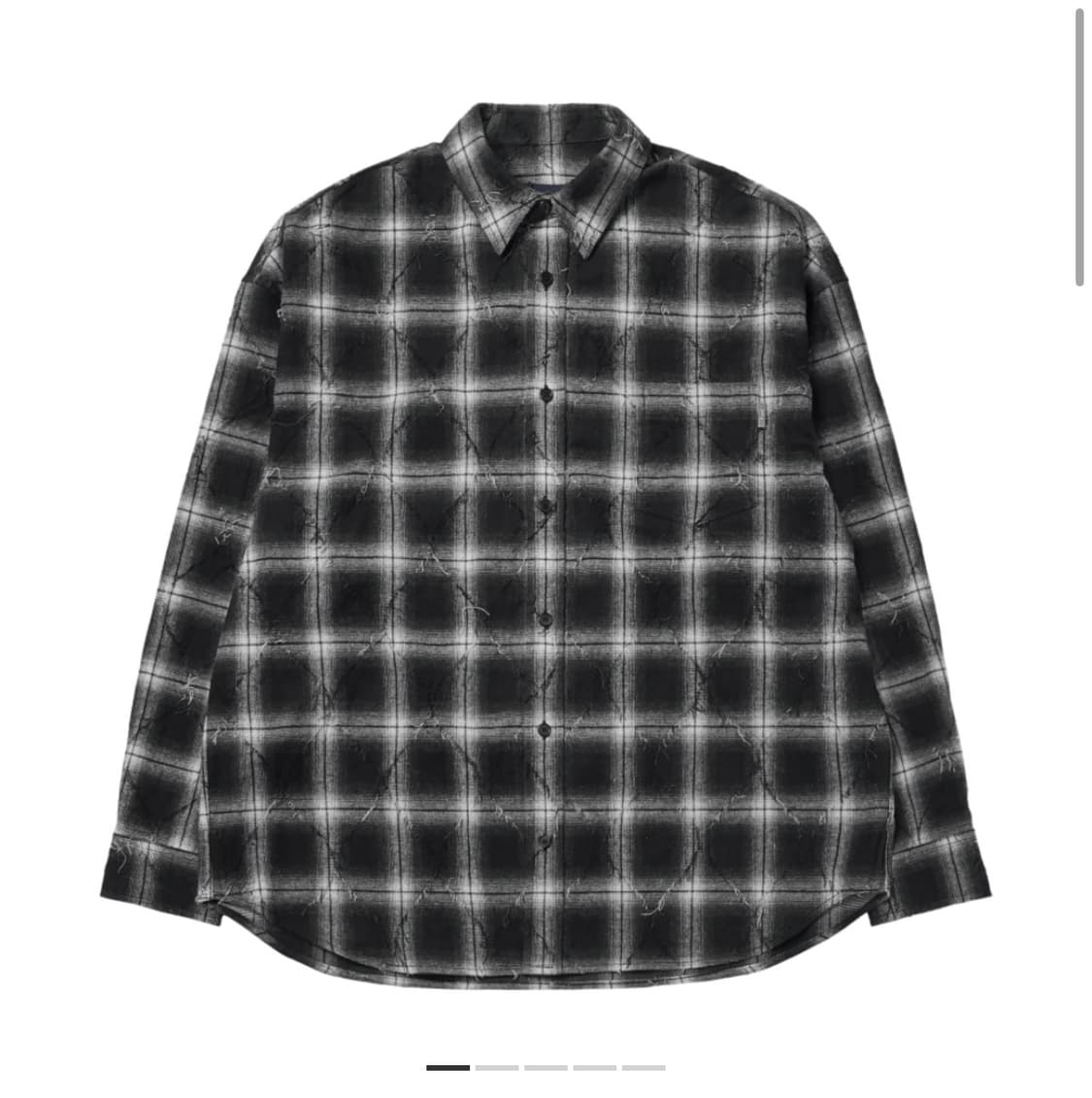 준지 아가일 셔츠 블랙 48 상품이미지1