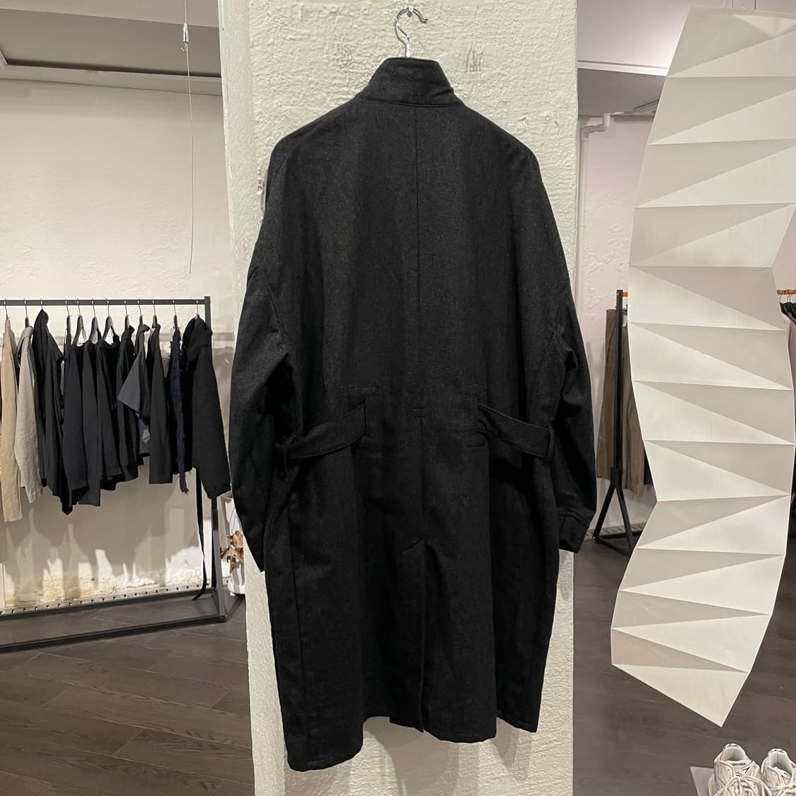 지에다 오버사이즈 랩 코트 상품이미지4