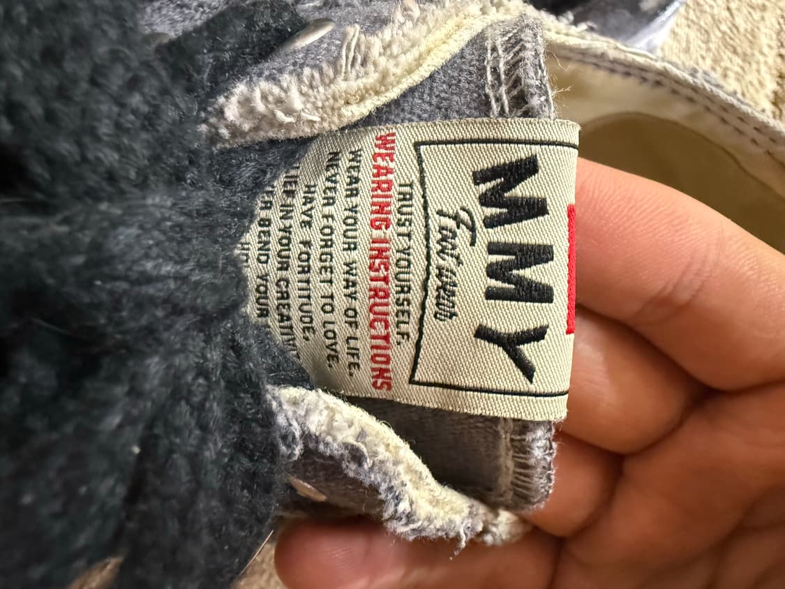 메종 미하라 야스히로 피터슨 OG 솔 오버다이드 로우탑 스니커즈 블랙 상품이미지3