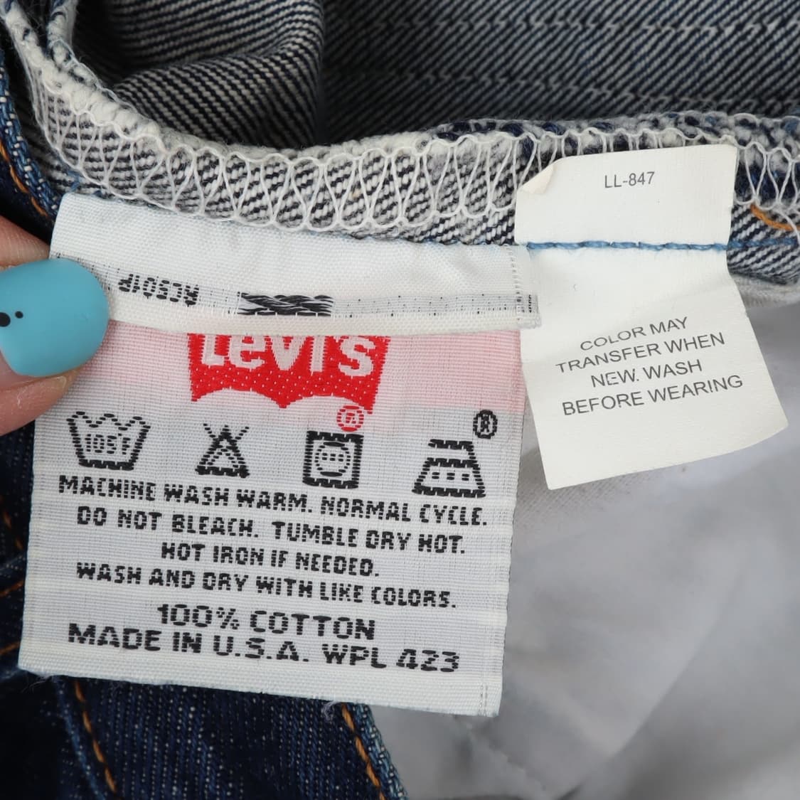 리바이스 포 우먼 501 usa 메이드 데님팬츠 상품이미지8