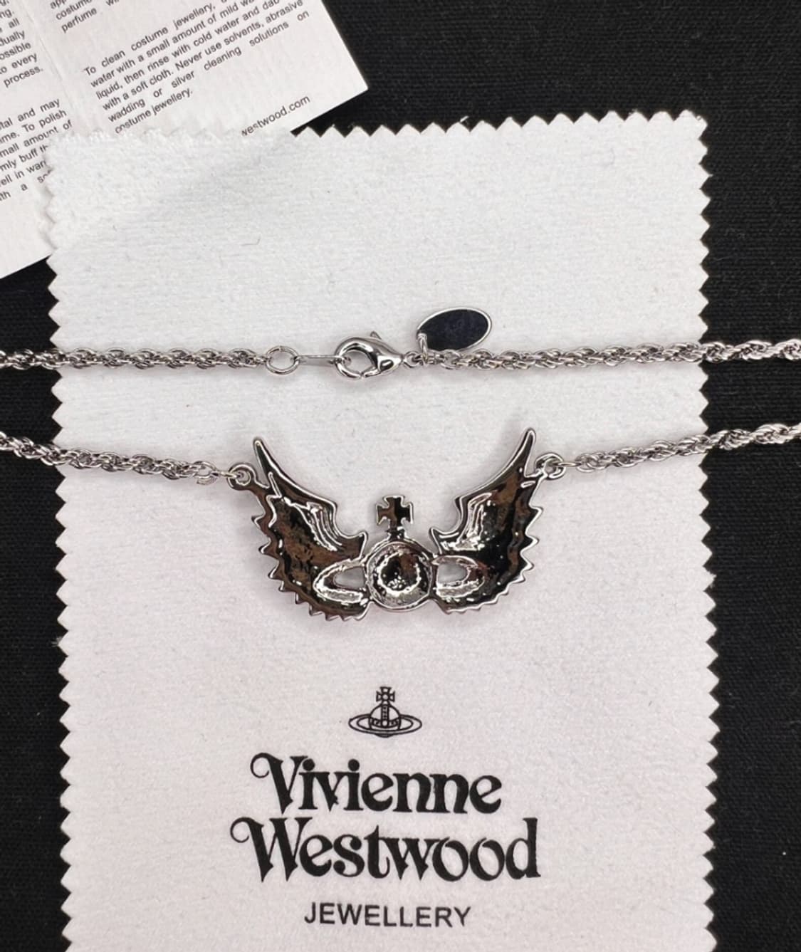 비비안웨스트우드 아카이브 멀티컬러 윙즈 orb 팬던트 목걸이 상품이미지5