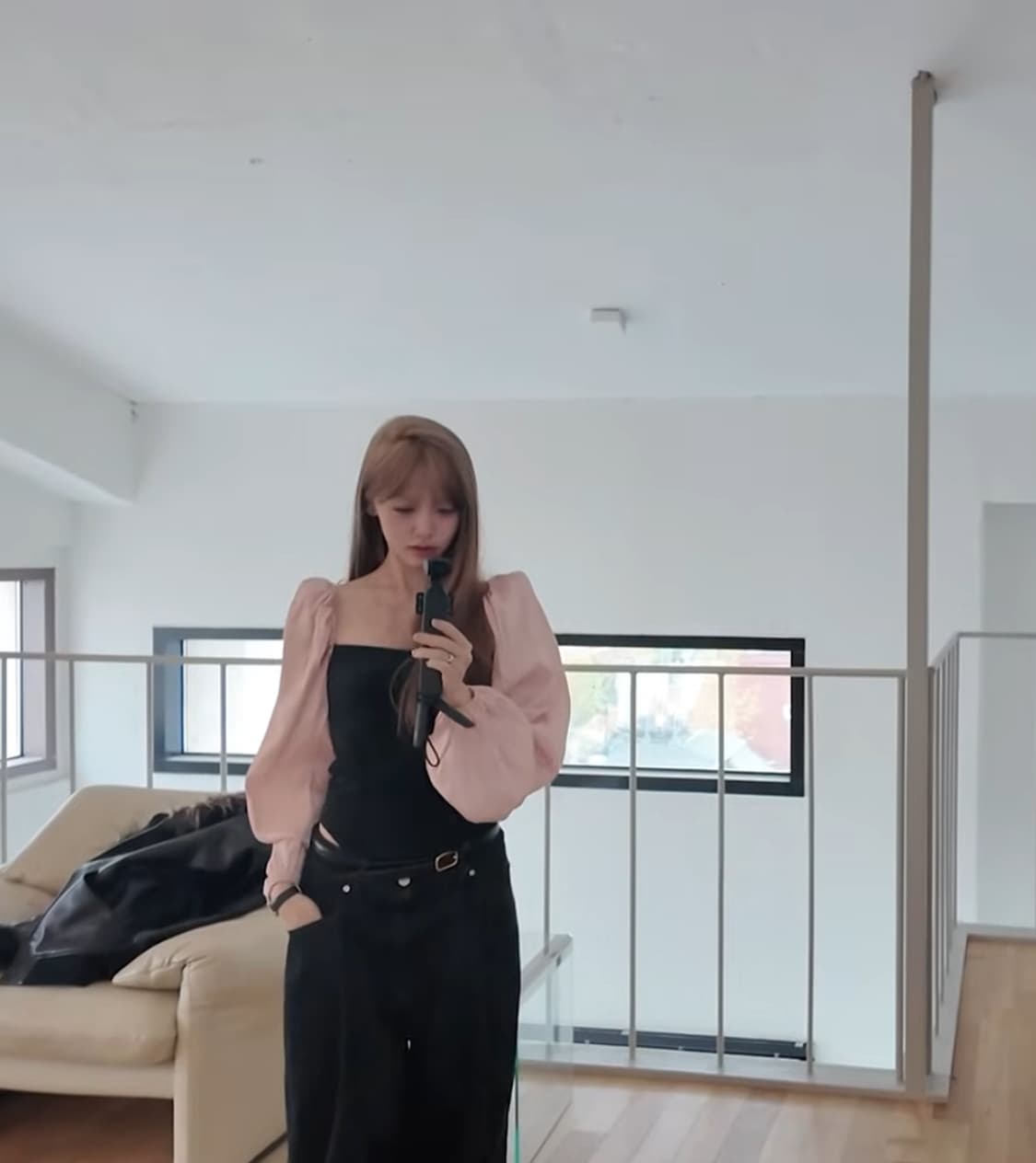 나야와시 님 착용, 자라 핑크 벌룬 소매 바디수트 상품이미지5