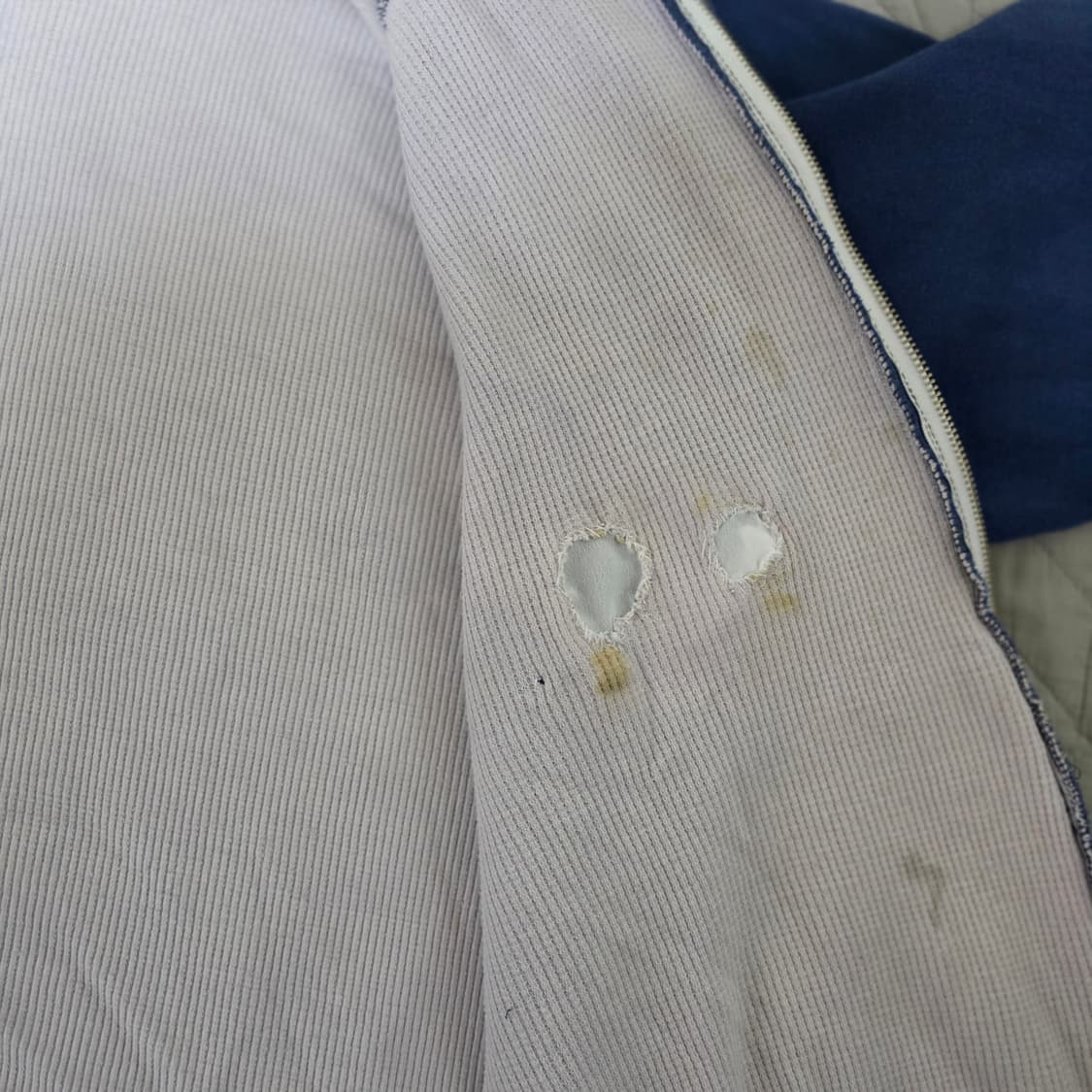 [L] 70-80s 빈티지 우드랜드 써멀 더블페이스 트래쉬드 후드집업 상품이미지8