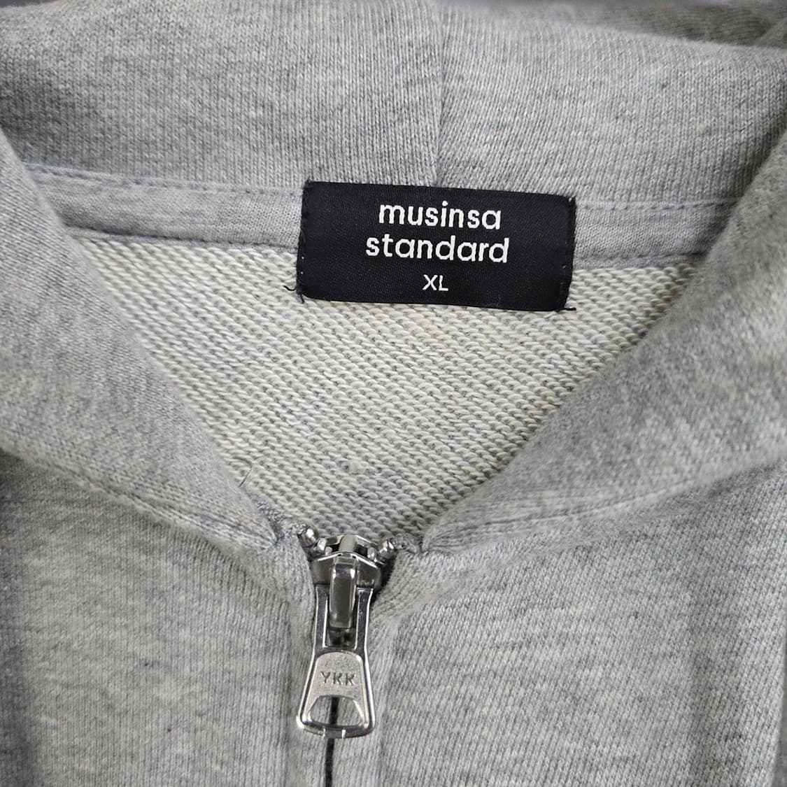 무신사스탠다드(musinsa standard) 후드 집업 그레이 XL 상품이미지5