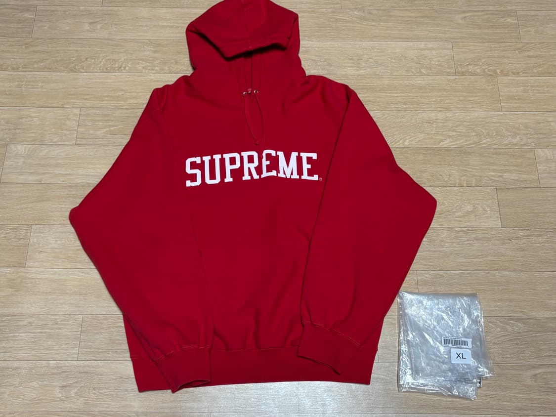슈프림 바시티 후드 레드 XL 상품이미지2