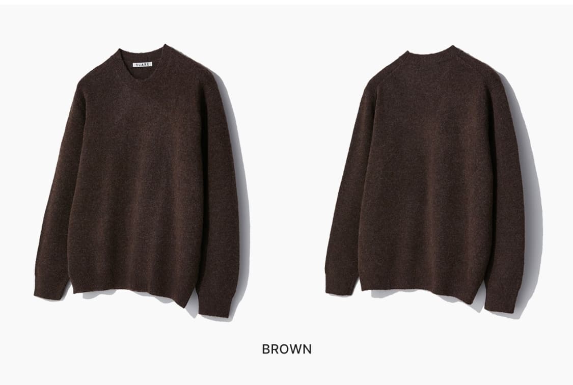 수아레 브라운 니트 상품이미지1
