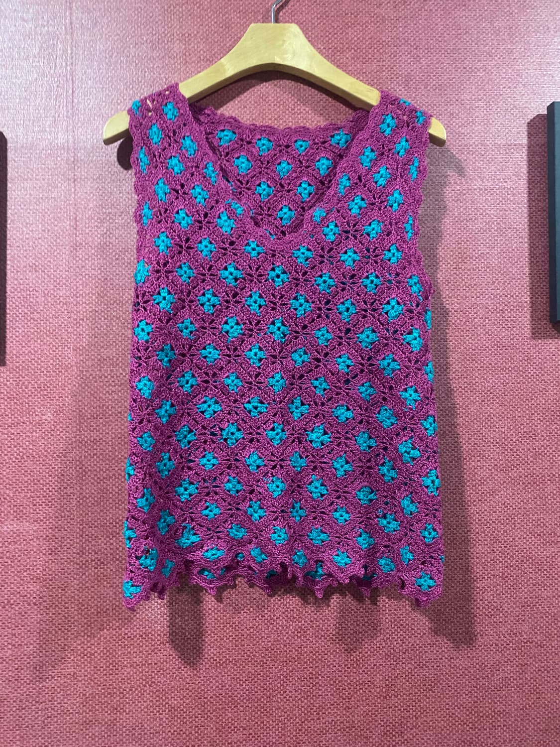 수제 뜨개 니트 조끼 상품이미지1