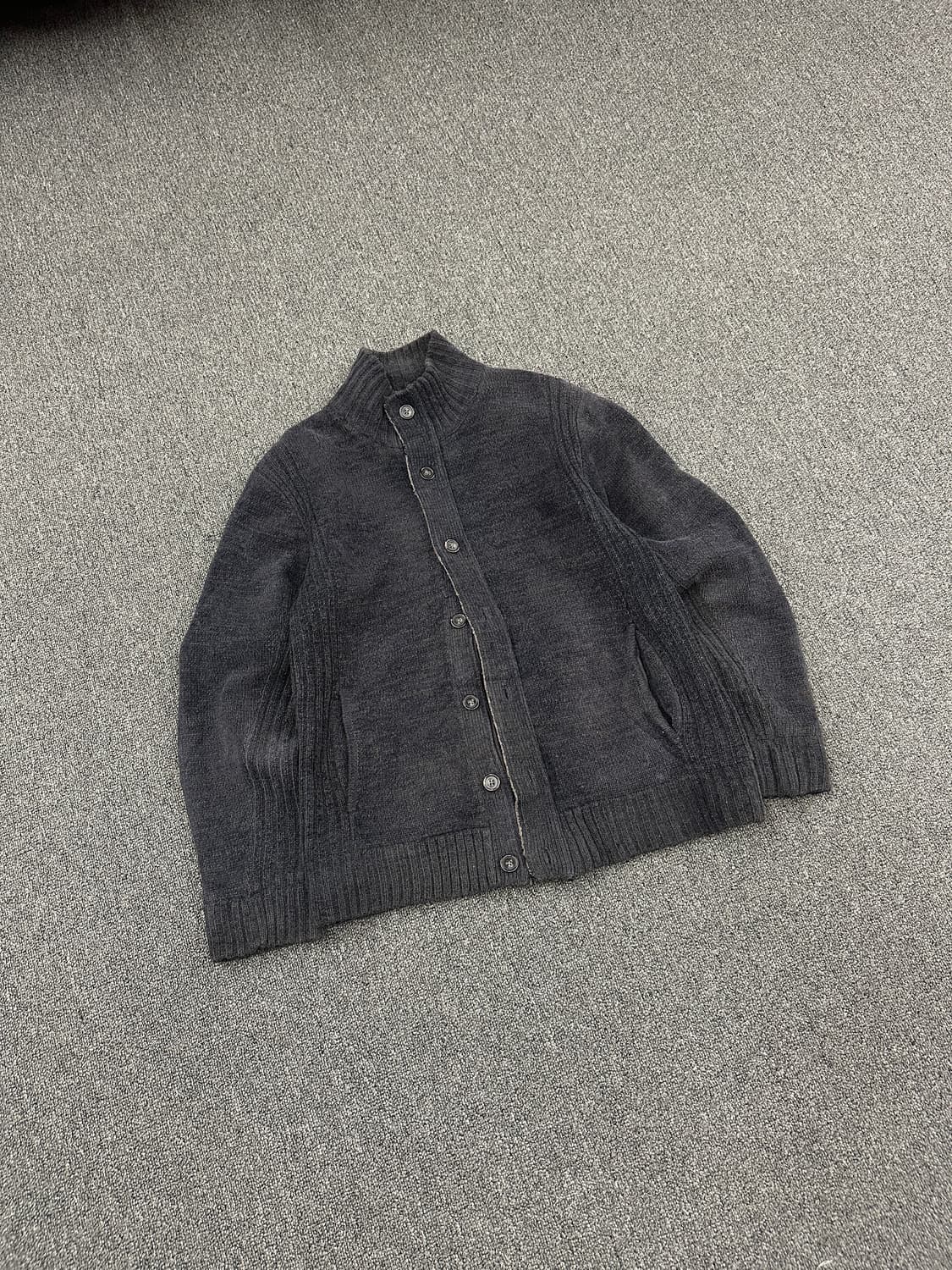 L) 재패니즈 빈티지 SHUMEL 버튼 니트집업 상품이미지3