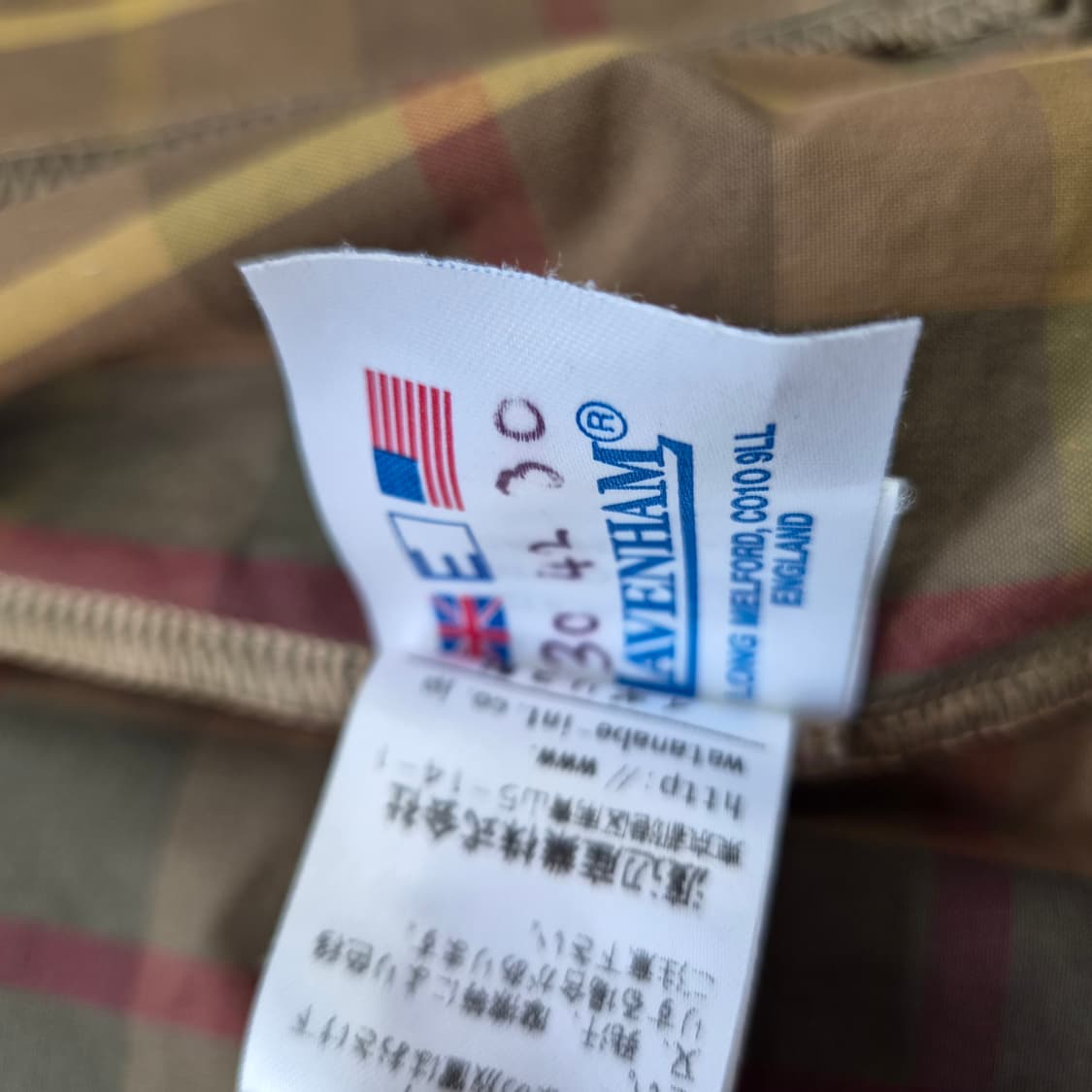 95) 라벤햄 체크 코트 라벤헴 코트 메이드인 잉글랜드 상품이미지8