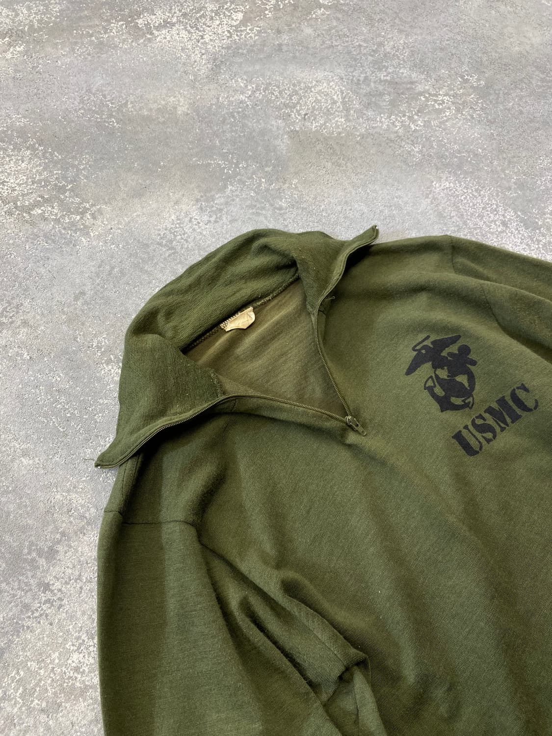 [S] 90s USMC 밀리터리 하프집업 티셔츠 상품이미지3