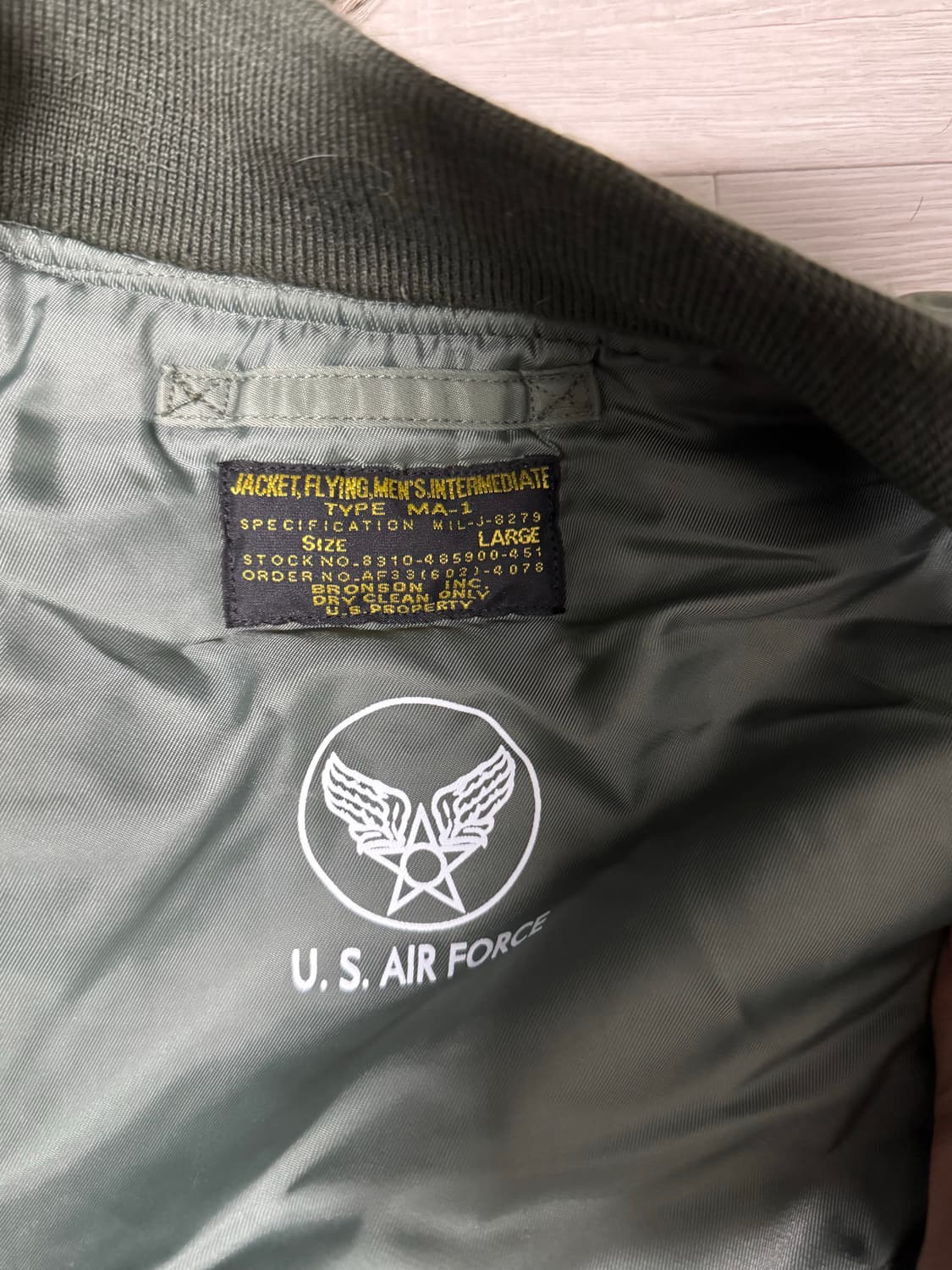 브론슨 ma-1 항공점퍼 상품이미지2