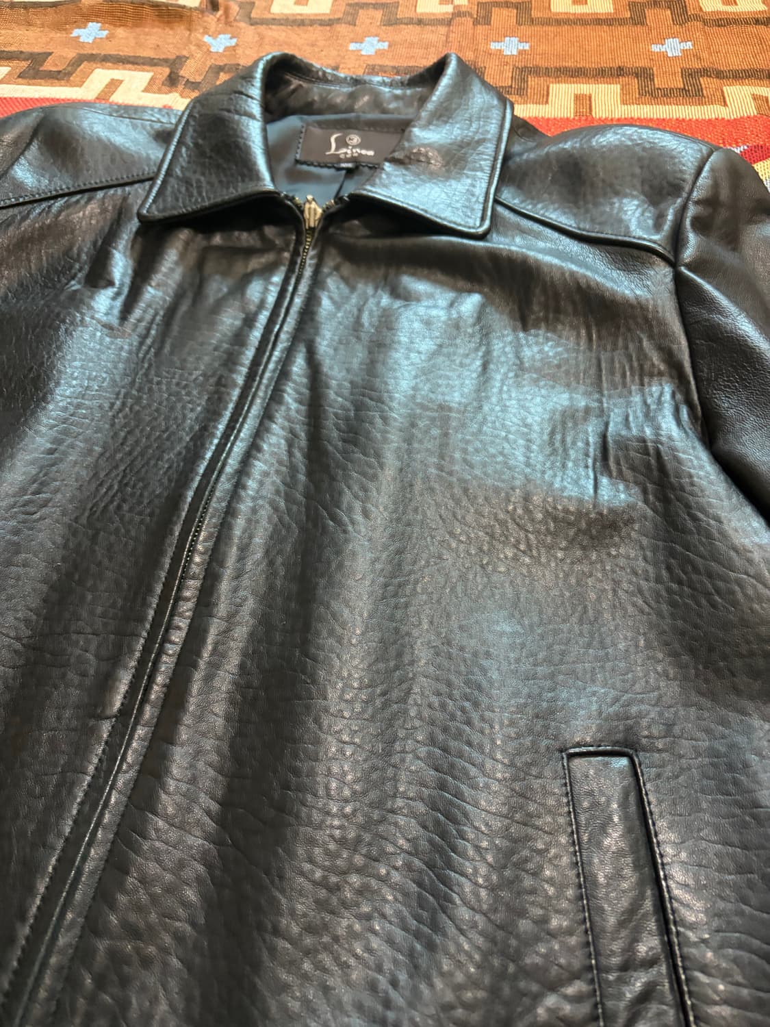 105) 00s 양가죽 싱글라이더 레더자켓 상품이미지4