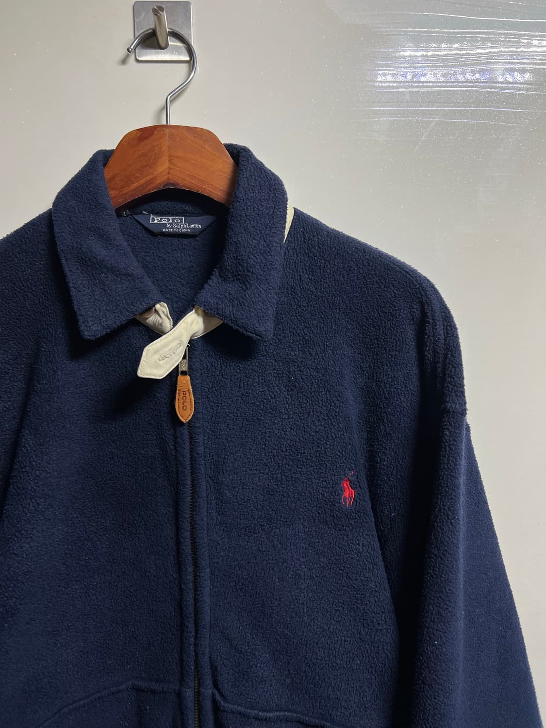 폴로 랄프로렌 네이비 플리스 집업 상품이미지2