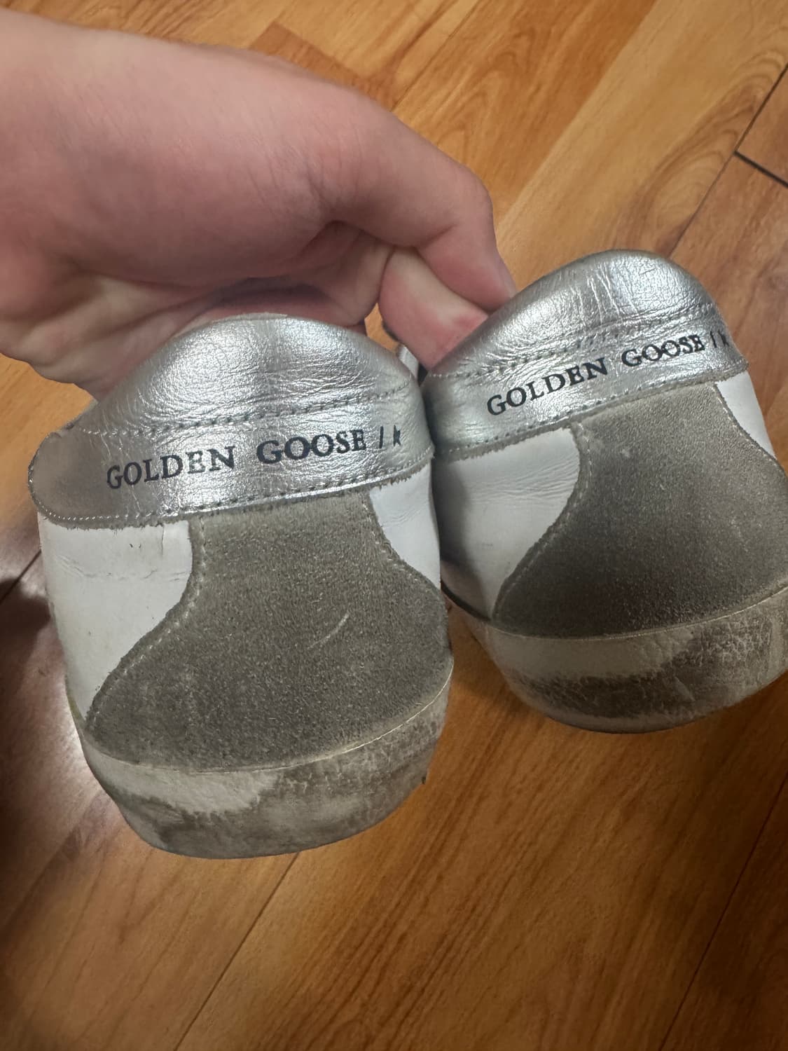 골든구스 슈퍼스타 화이트 실버탭 상품이미지2