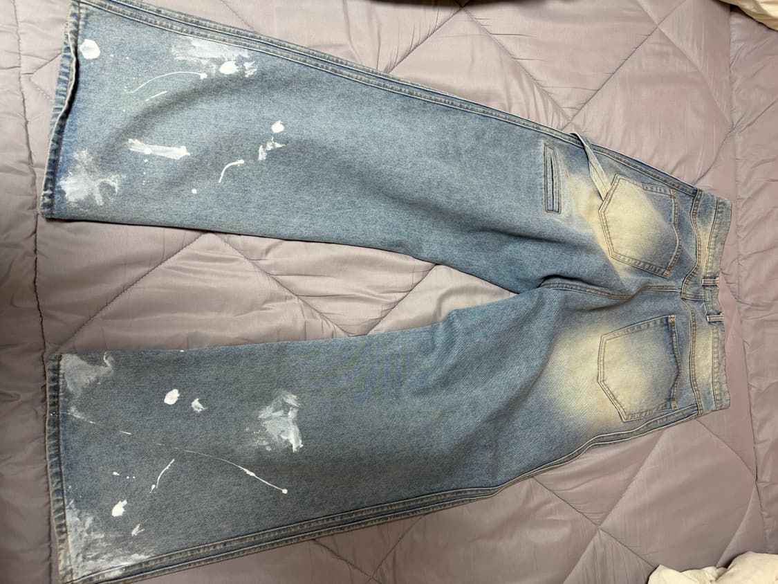 (2size) 파프롬왓 워시드 핀턱 진 상품이미지3