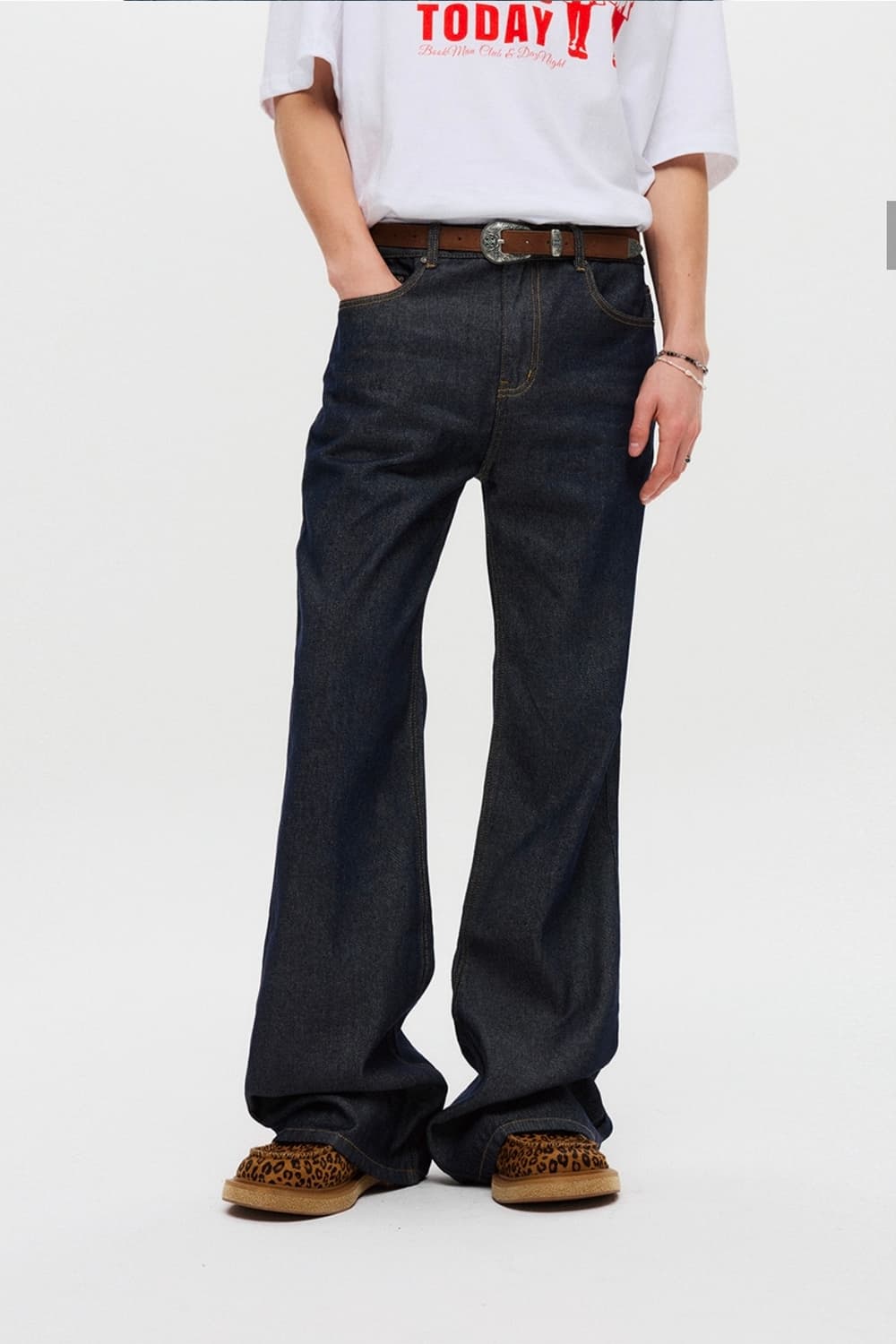 시그니처 플레어 데님 팬츠 인디고 M 상품이미지1