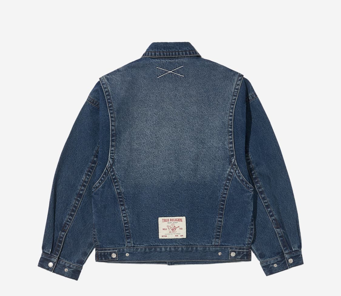 새상품(L,XL)트루릴리젼 데님 트러커 자켓 인디고 상품이미지5