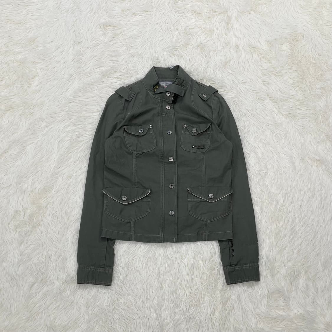 DOHC 립스탑 카고 밀리터리 자켓 카키 상품이미지2