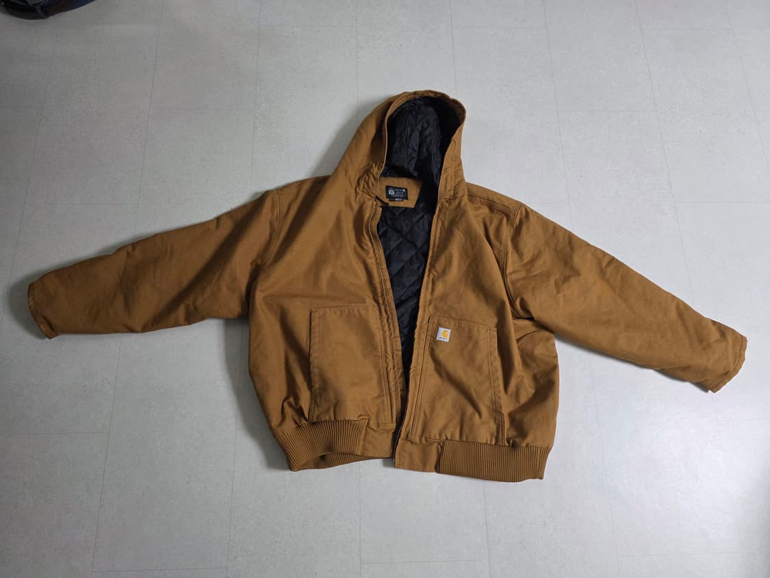 칼하트 후드 워크 자켓 브라운 5XL 상품이미지4