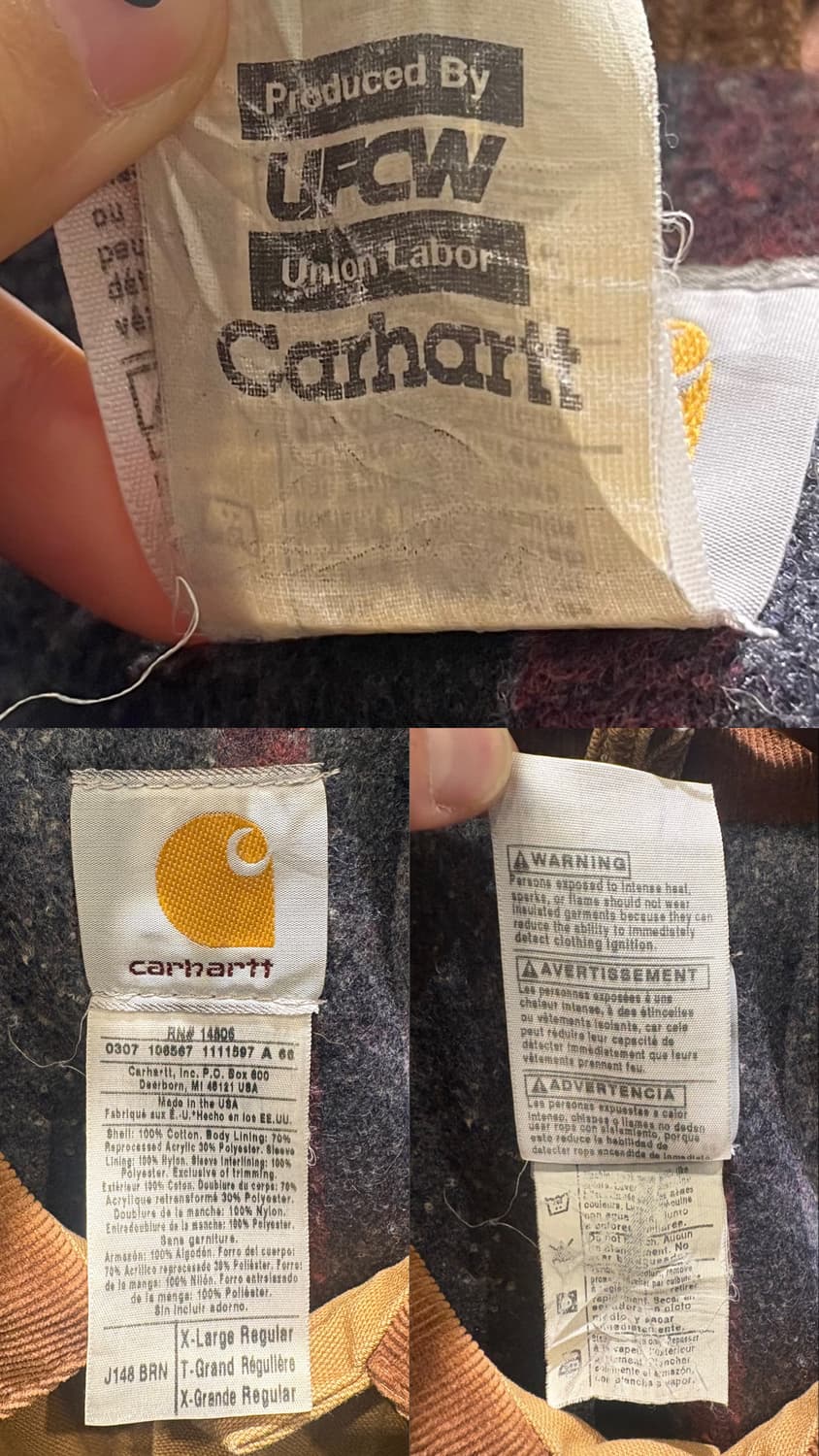 칼하트 J148 BRN 트러커 자켓 상품이미지10