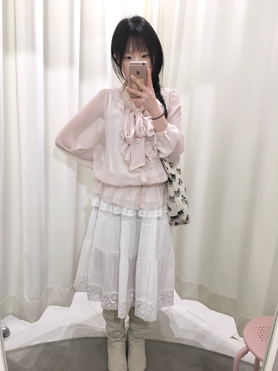 ruffle lace blouse 상품이미지3